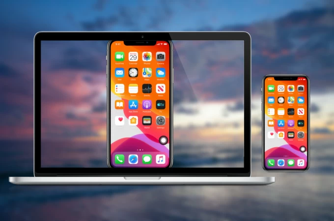 控制 iPhone 功能的宣传示意图